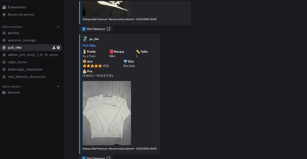 Bot Monitoring E-commerce - capture 1